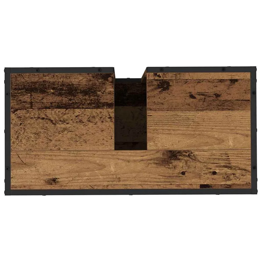 Ensemble de mobilier de salle de bain 4 pcs Bois Ancien - 11