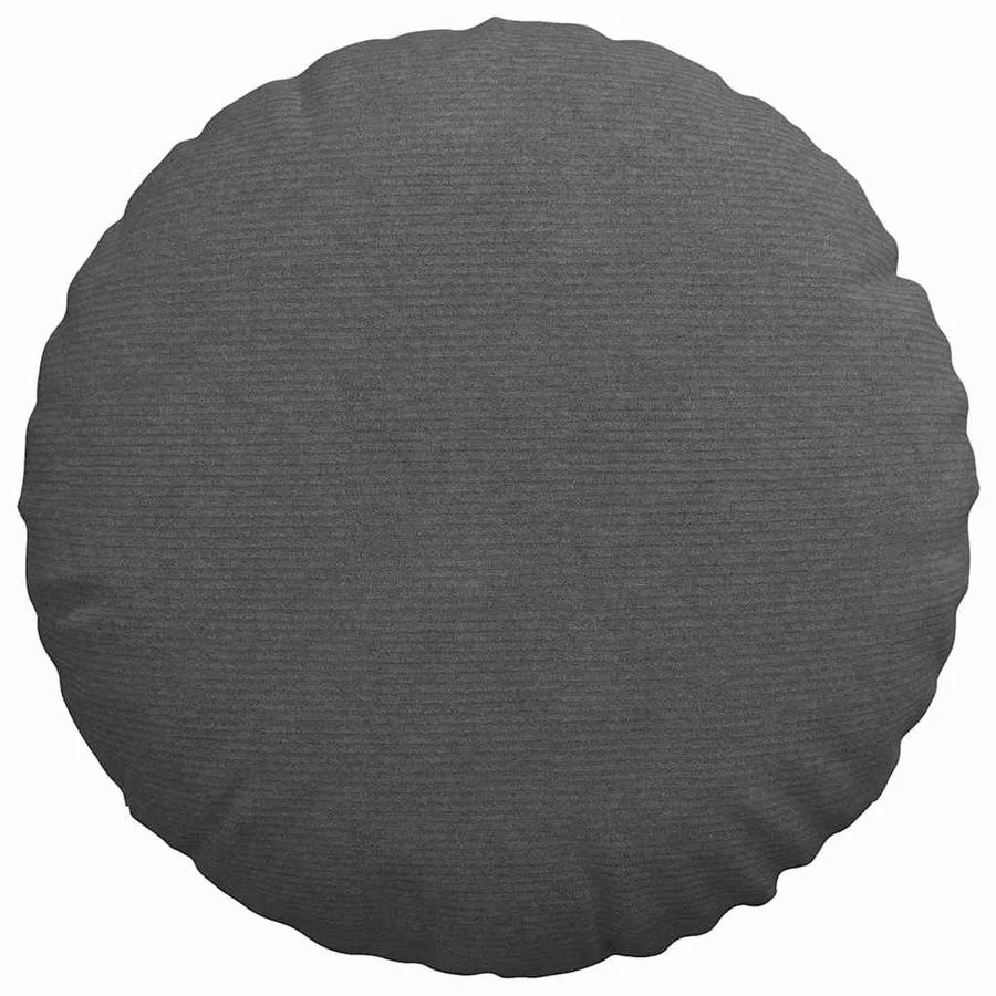 Coussins de siège 2 pcs Gris foncé Ø60 x 21 cm - 6