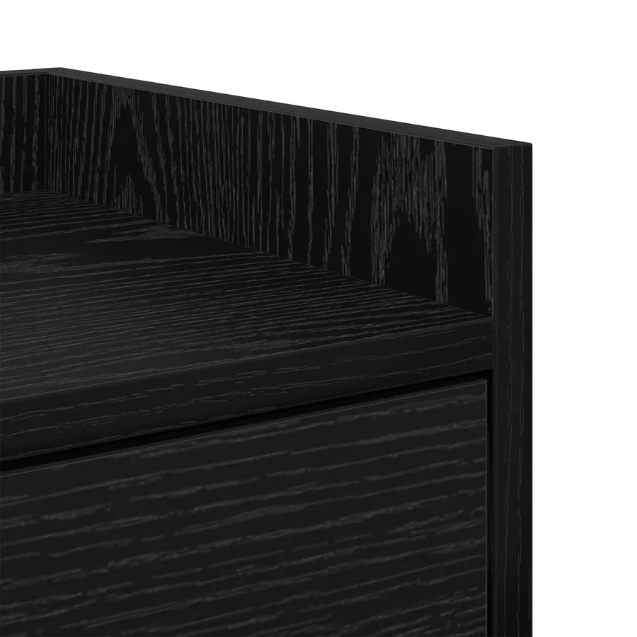 Table de chevet avec tiroir 2 pcs Chêne noir 40 x 29 x 60 cm - 8