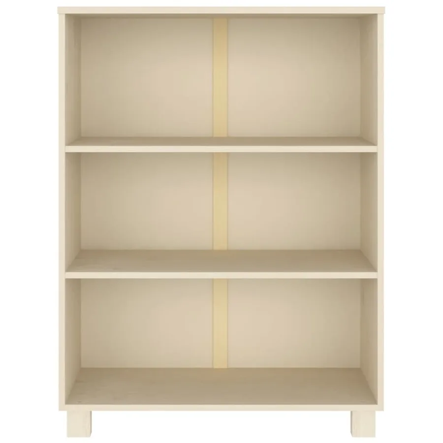 Bibliothèque HAMAR Marron miel 85x35x112 cm Bois de pin massif - 3