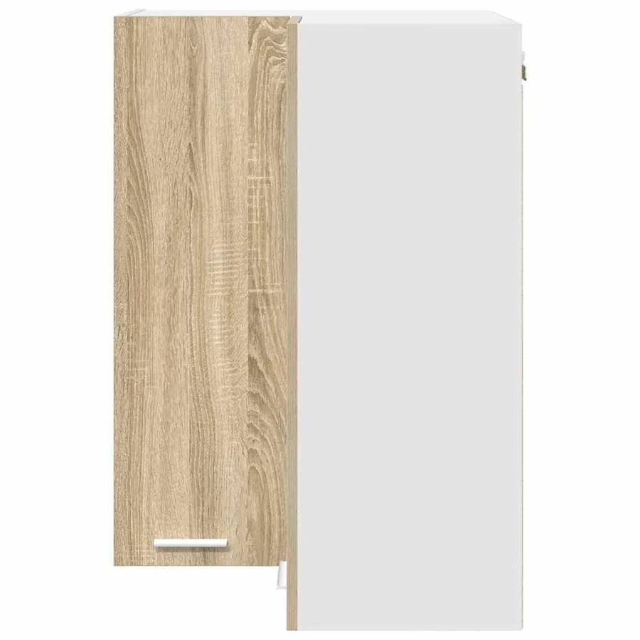 Armoire suspendue Chêne Sonoma et Blanc 57 x 57 x 80 cm - 6