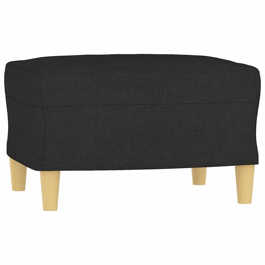 Repose-pied Noir 60x50x41 cm Tissu - 2