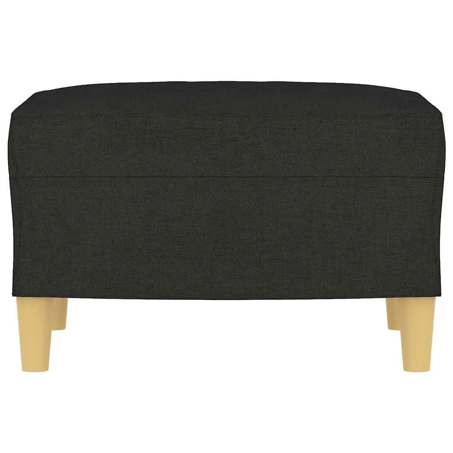 Repose-pied Noir 60x50x41 cm Tissu - 3