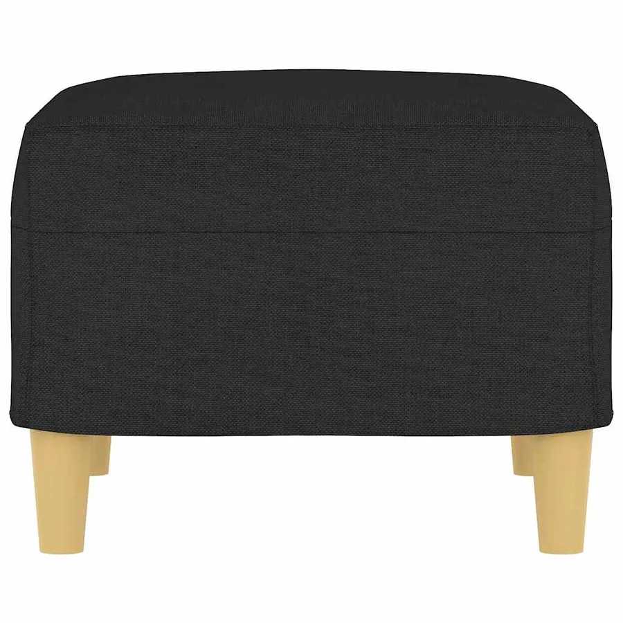 Repose-pied Noir 60x50x41 cm Tissu - 4