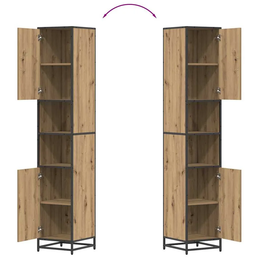 Ensemble de mobilier de salle de bain 3 pc Chêne artisanal - 15