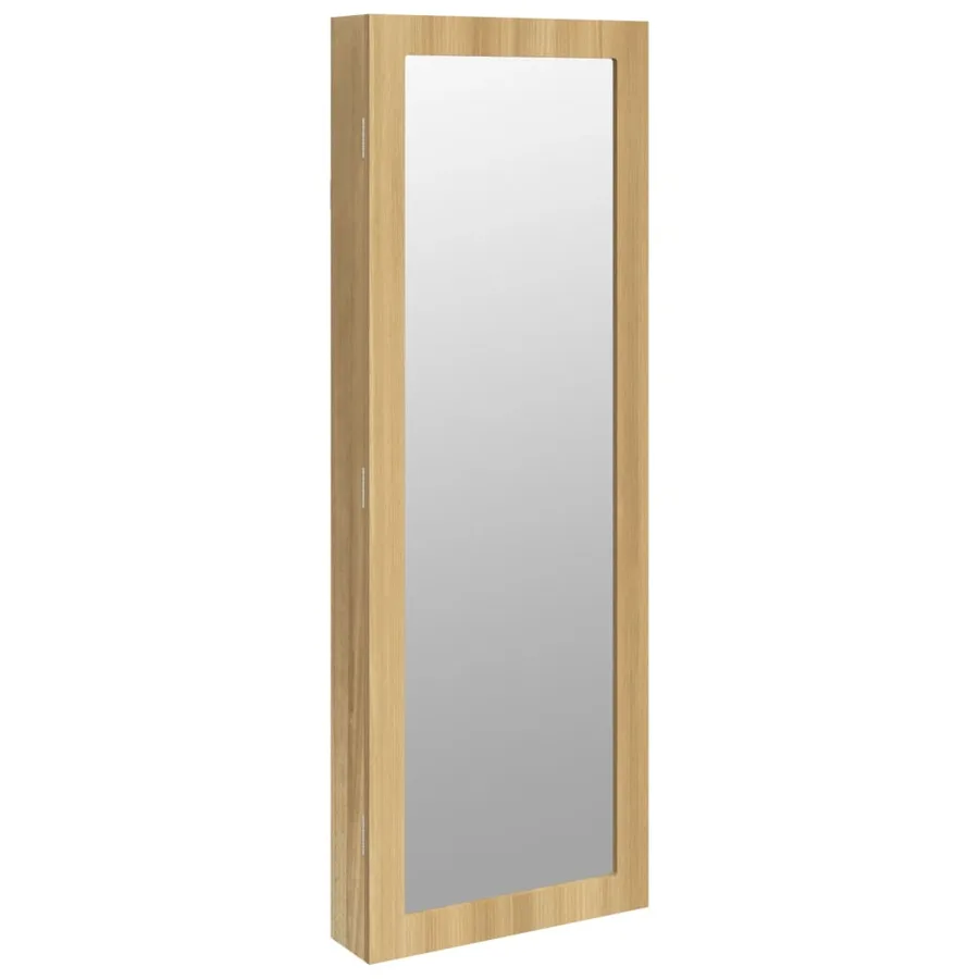 Armoire à bijoux avec miroir murale 37,5x10x106 cm - 2
