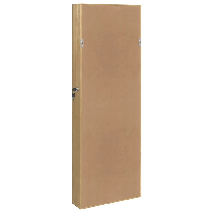 Armoire à bijoux avec miroir murale 37,5x10x106 cm - 7