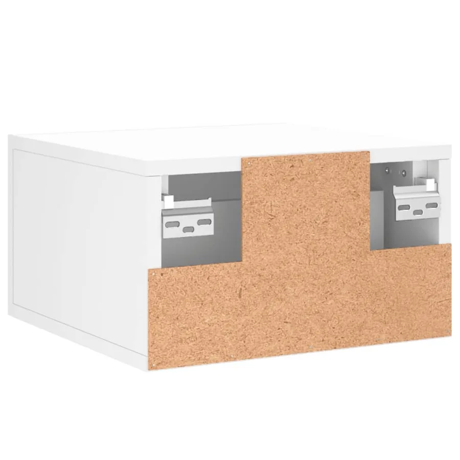 Tables de chevet murales 2 pcs blanc 35x35x20 cm - 6