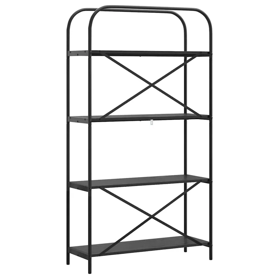 Étagère Chêne noir 80 x 30 x 146 cm Bois d'ingénierie - 7