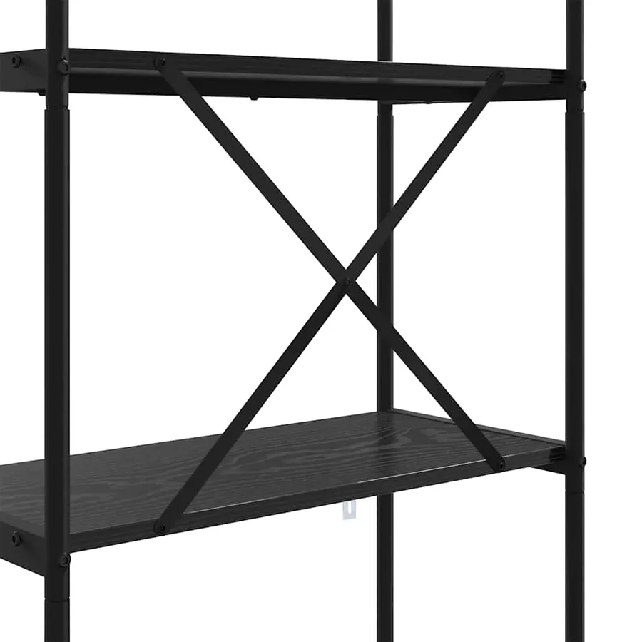 Étagère Chêne noir 80 x 30 x 146 cm Bois d'ingénierie - 9
