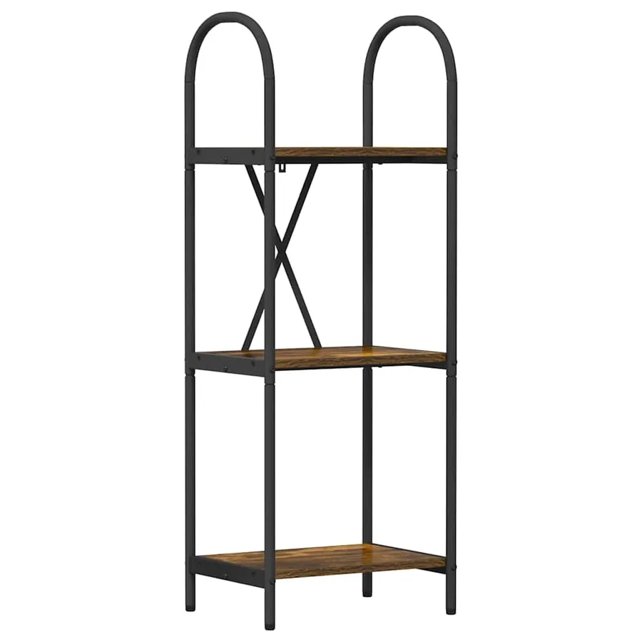Étagère Chêne fumé 40 x 30 x 109 cm Bois d'ingénierie - 2