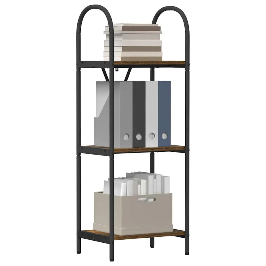 Étagère Chêne fumé 40 x 30 x 109 cm Bois d'ingénierie - 3