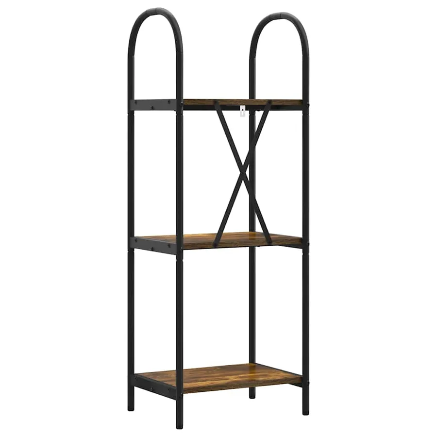 Étagère Chêne fumé 40 x 30 x 109 cm Bois d'ingénierie - 7