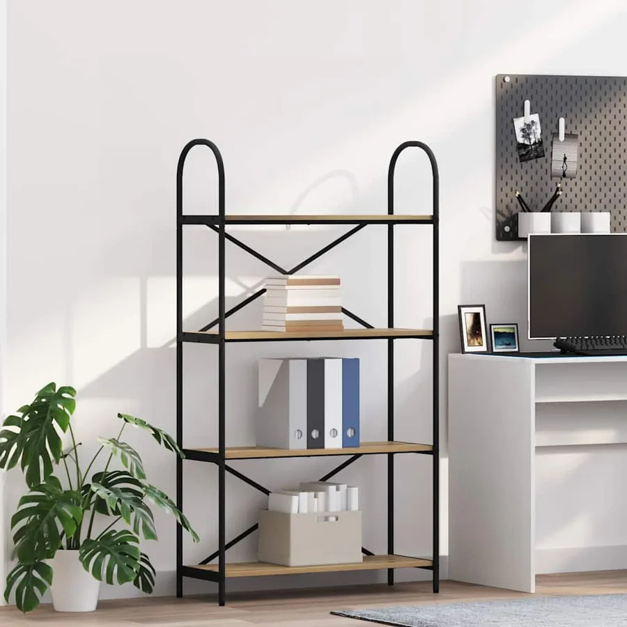 Étagère 4 niveaux 80 x 30 x 146 cm Bois d'ingénierie