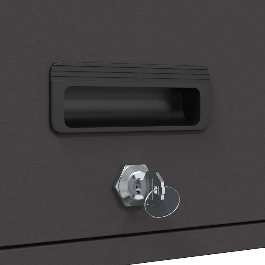 Armoire murale pour garage Noir 60 x 40 x 53 cm - 11