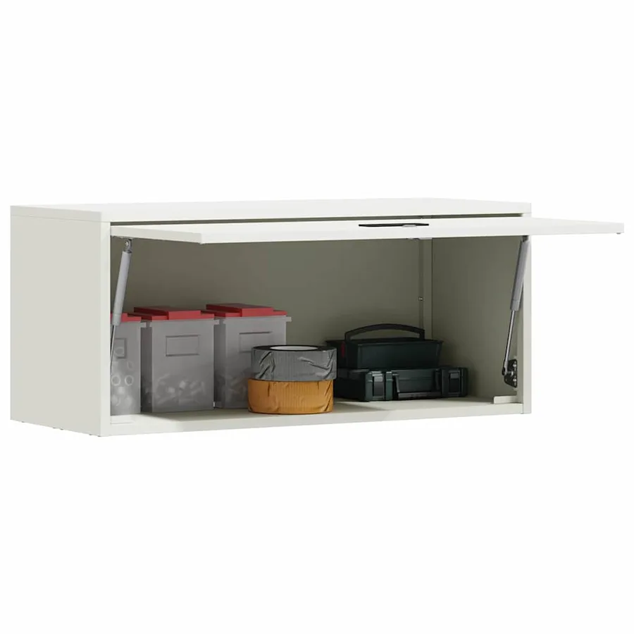 Armoire murale pour garage Blanc 80 x 33 x 35 cm - 3