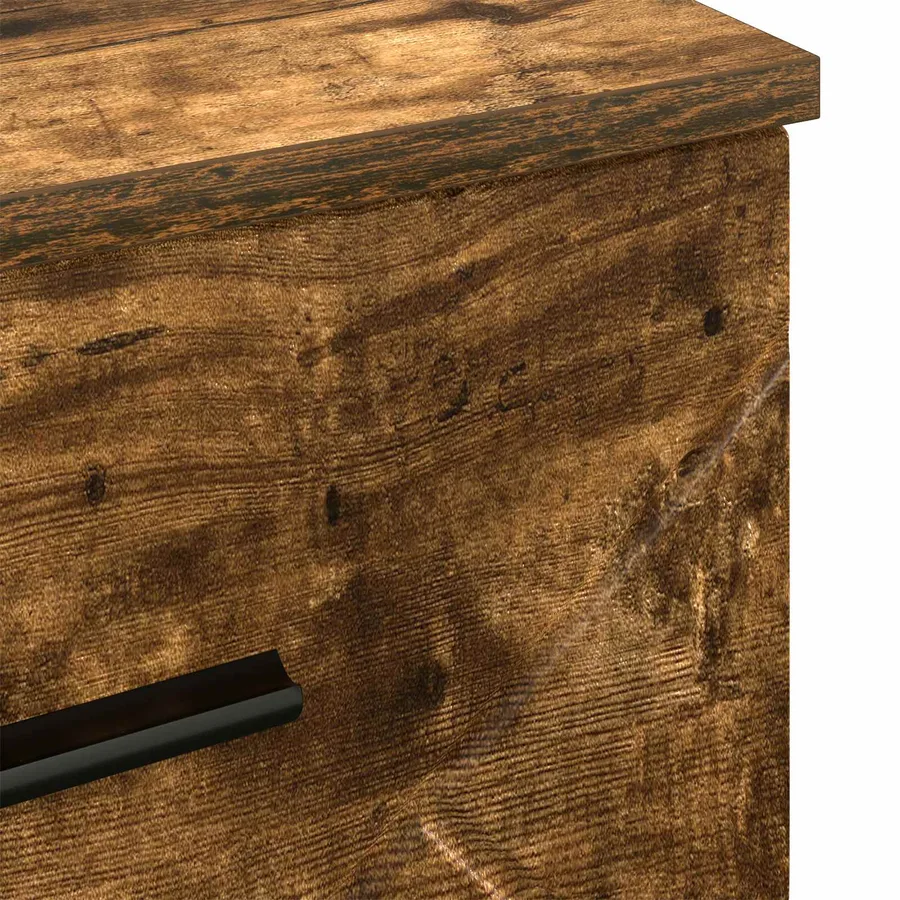 Cabinet de chevet Chêne fumé 38 x 38 x 66 cm Bois d'ingénierie - 10