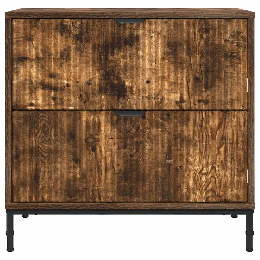 Table de chevet Chêne fumé 63,5 x 36 x 61 cm Bois d'ingénierie - 6