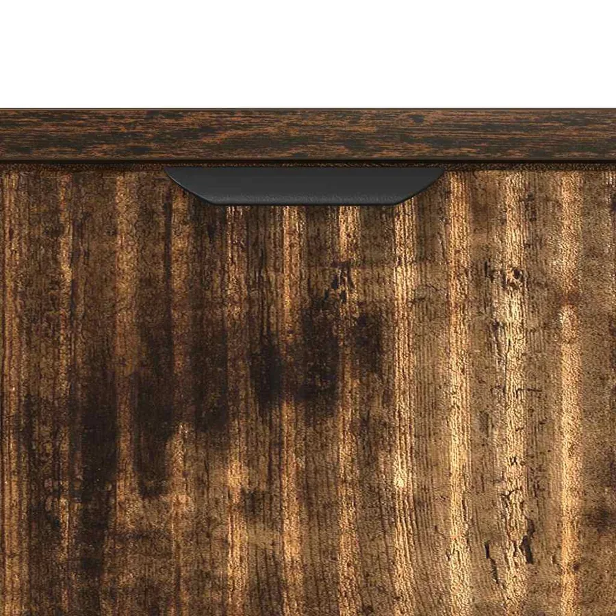 Table de chevet Chêne fumé 63,5 x 36 x 61 cm Bois d'ingénierie - 9