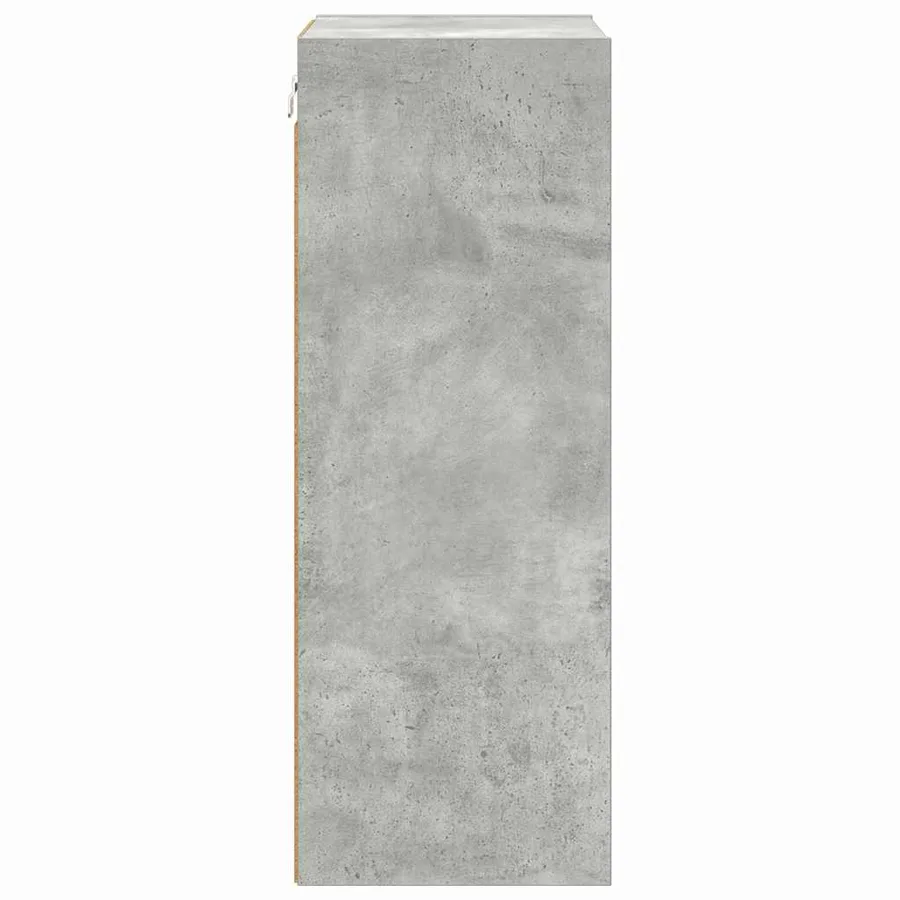Armoire suspendue avec stockage Gris béton 40 x 29,5 x 80 cm - 6
