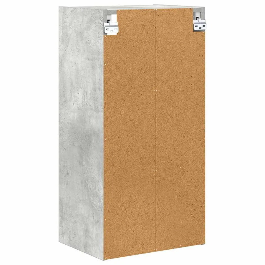 Armoire suspendue avec stockage Gris béton 40 x 29,5 x 80 cm - 7