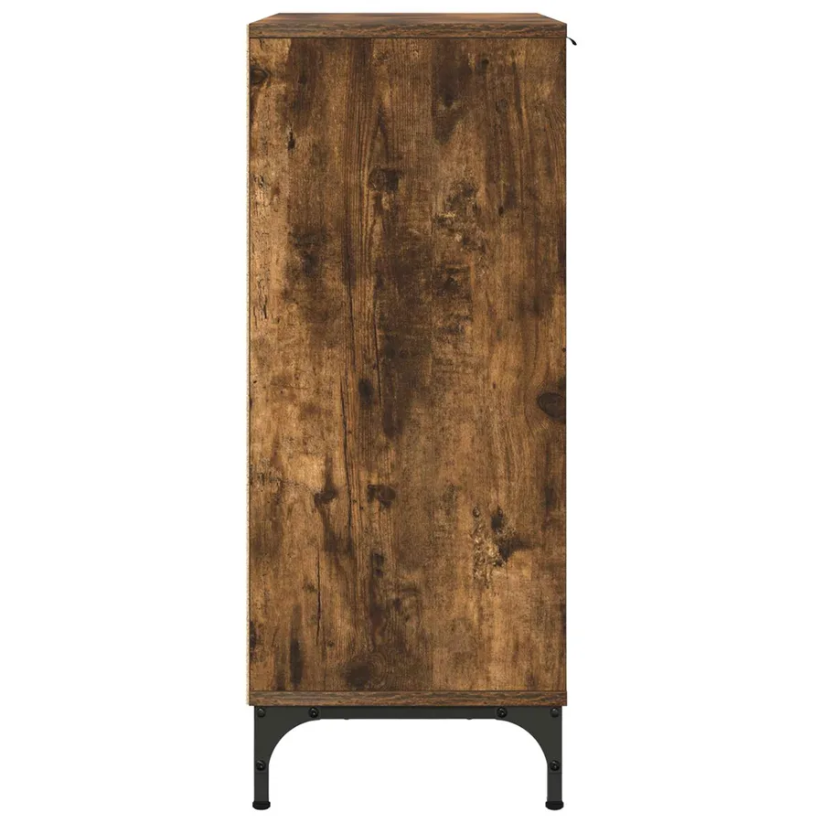 Buffet Chêne fumé 69,5 x 33 x 82 cm Bois d'ingénierie - 7