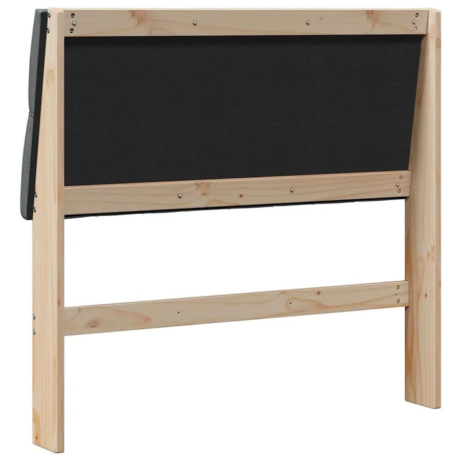 Tête de lit capitonnée Gris foncé 100 cm Pin massif - 6