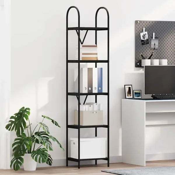 Étagère Chêne noir 40 x 30 x 183 cm Bois d'ingénierie
