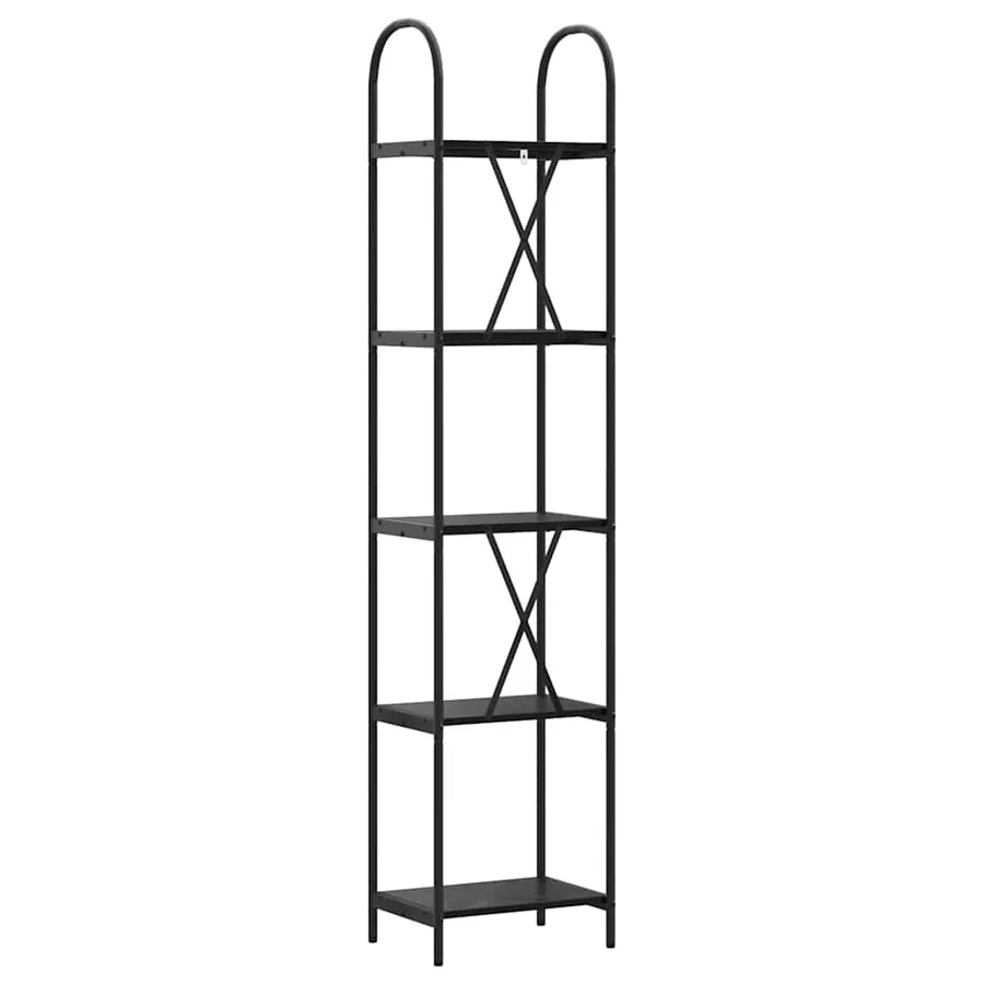 Étagère Chêne noir 40 x 30 x 183 cm Bois d'ingénierie - 7