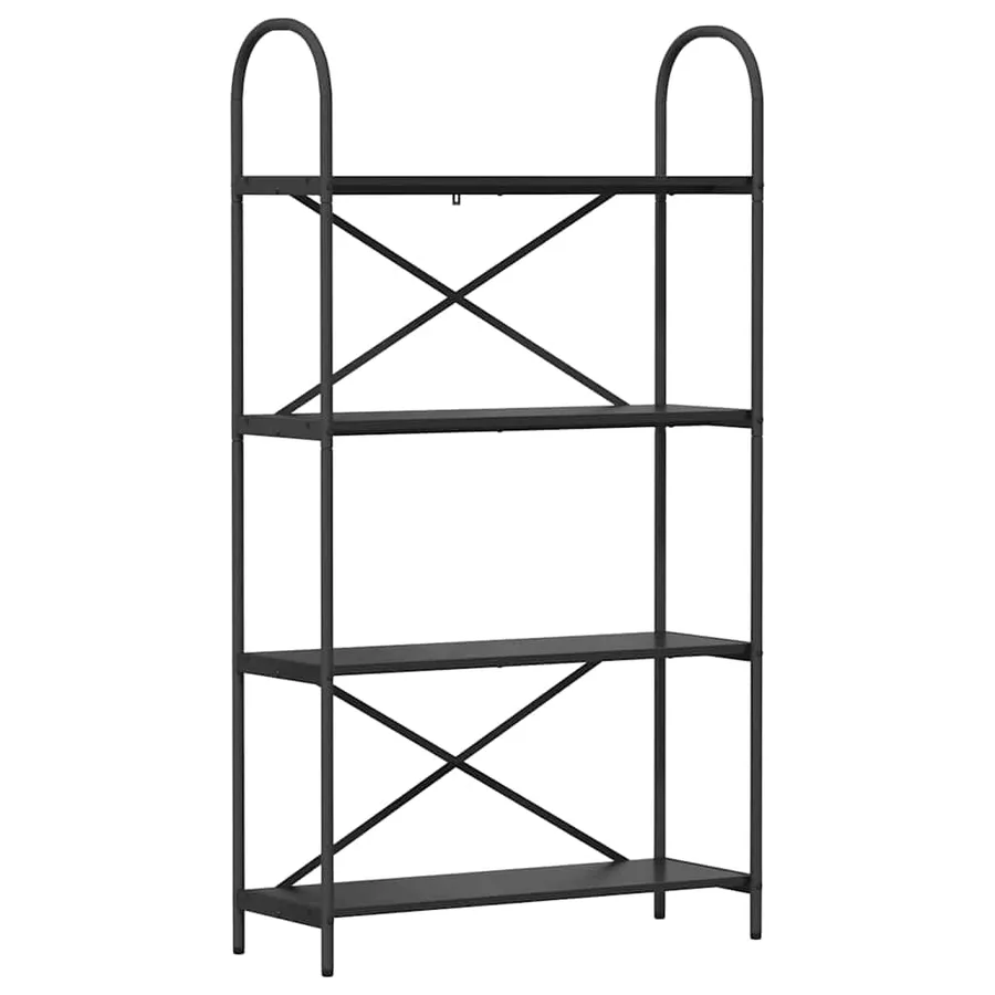 Étagère Chêne noir 80 x 30 x 146 cm Bois d'ingénierie - 2
