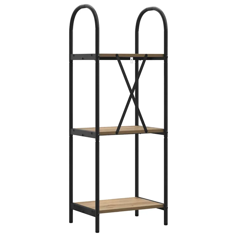Étagère 3 niveaux 40 x 30 x 109 cm Bois d'ingénierie - 7