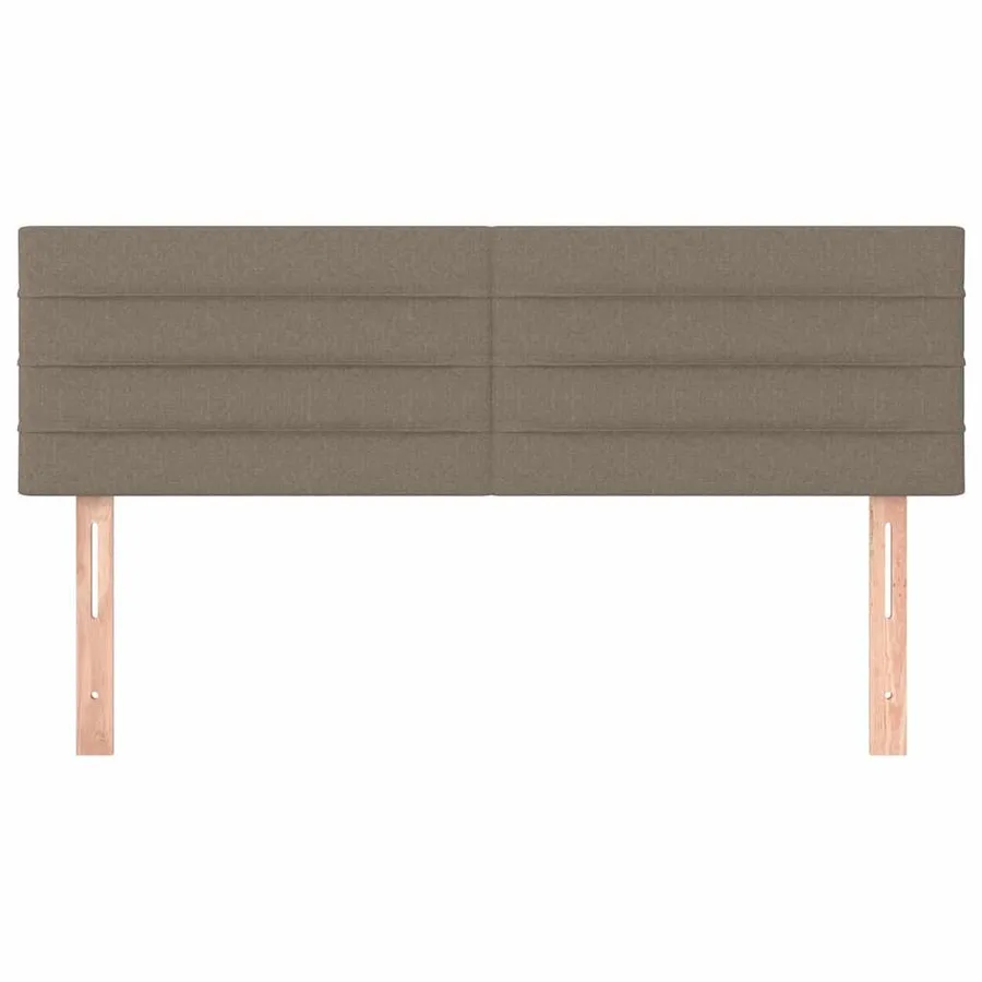 Têtes de lit Taupe 144x5x78/88 cm Tissu - 3