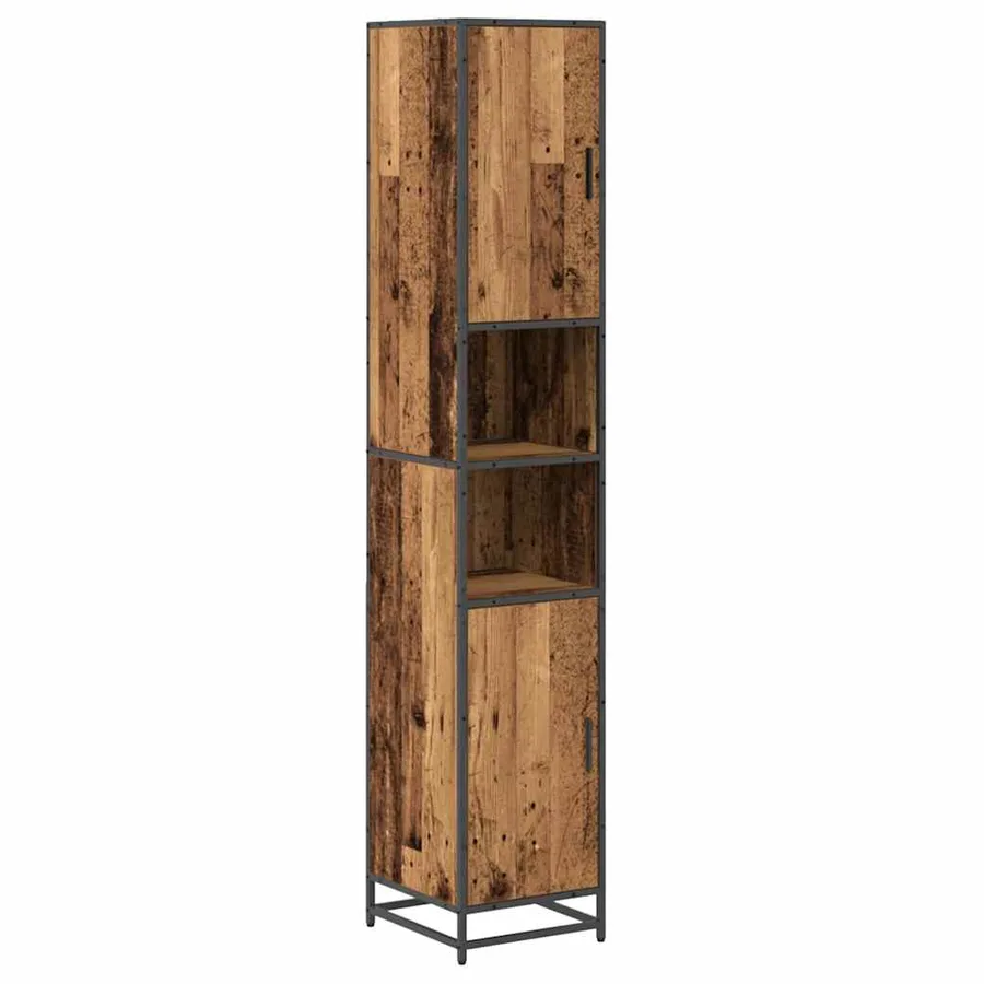 Ensemble de mobilier de salle de bain 3 pcs Bois Ancien - 7