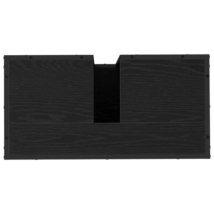 Ensemble de mobilier de salle de bain 3 pcs Chêne noir - 10