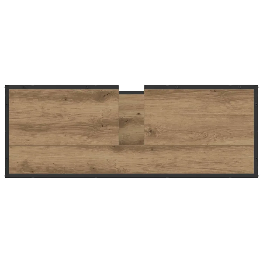 Ensemble de mobilier de salle de bain 2 pc Chêne artisanal - 8