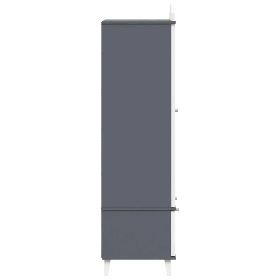 Armoire Tableau Noir ROROS Gris et blanc 90 x 45 x 180 cm - 7