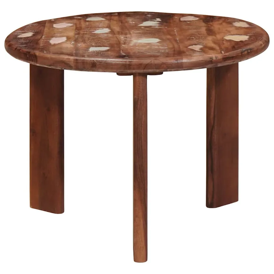 Tables basses gigognes 3 pcs Multicolore Bois massif recyclé - 5