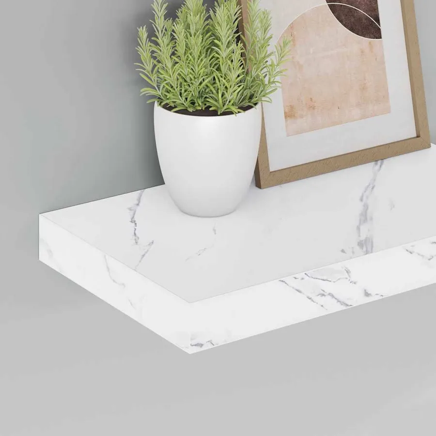 Étagère Murale 4 pcs Marbre blanc 40 x 23,5 x 4 cm - 5
