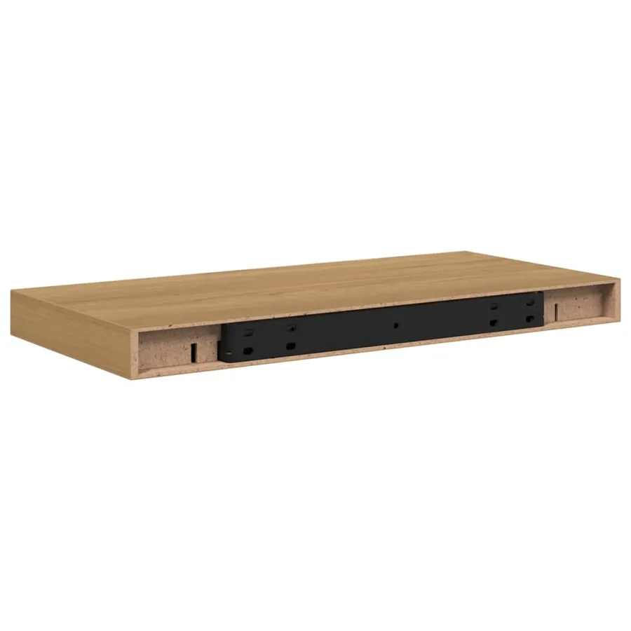 Étagère Murale 2 pcs Marron 50 x 23 x 4 cm Bois d'ingénierie - 9