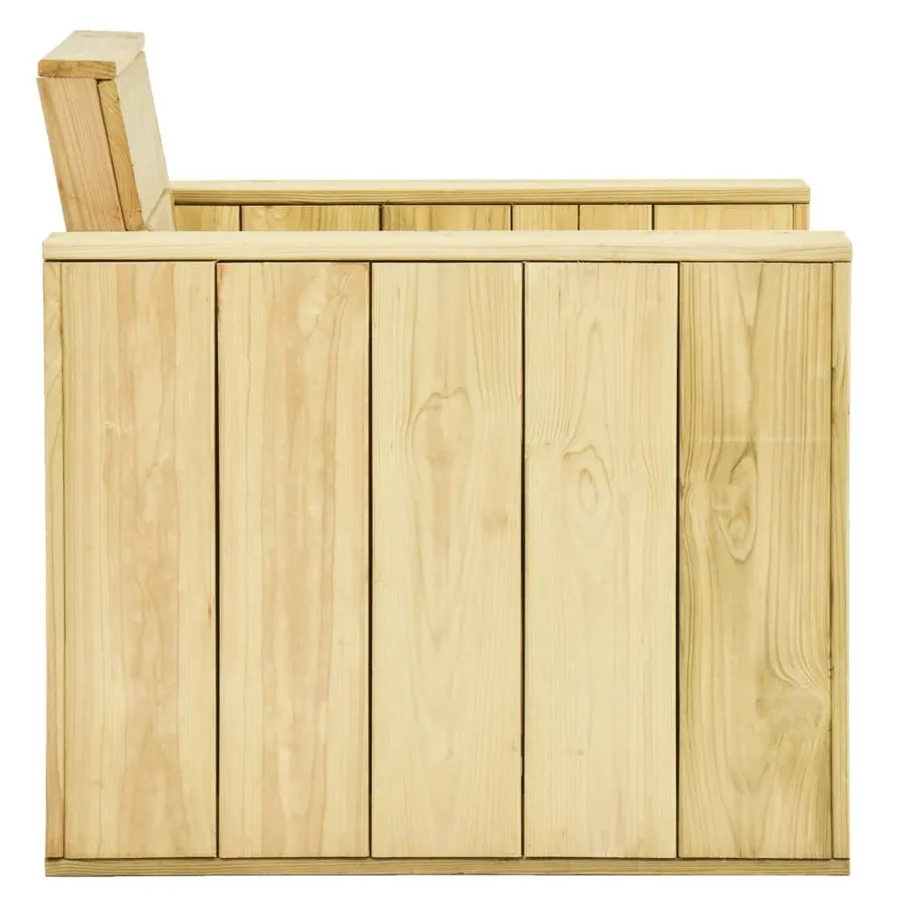 Chaise de jardin 89x76x76 cm Bois de pin imprégné - 3