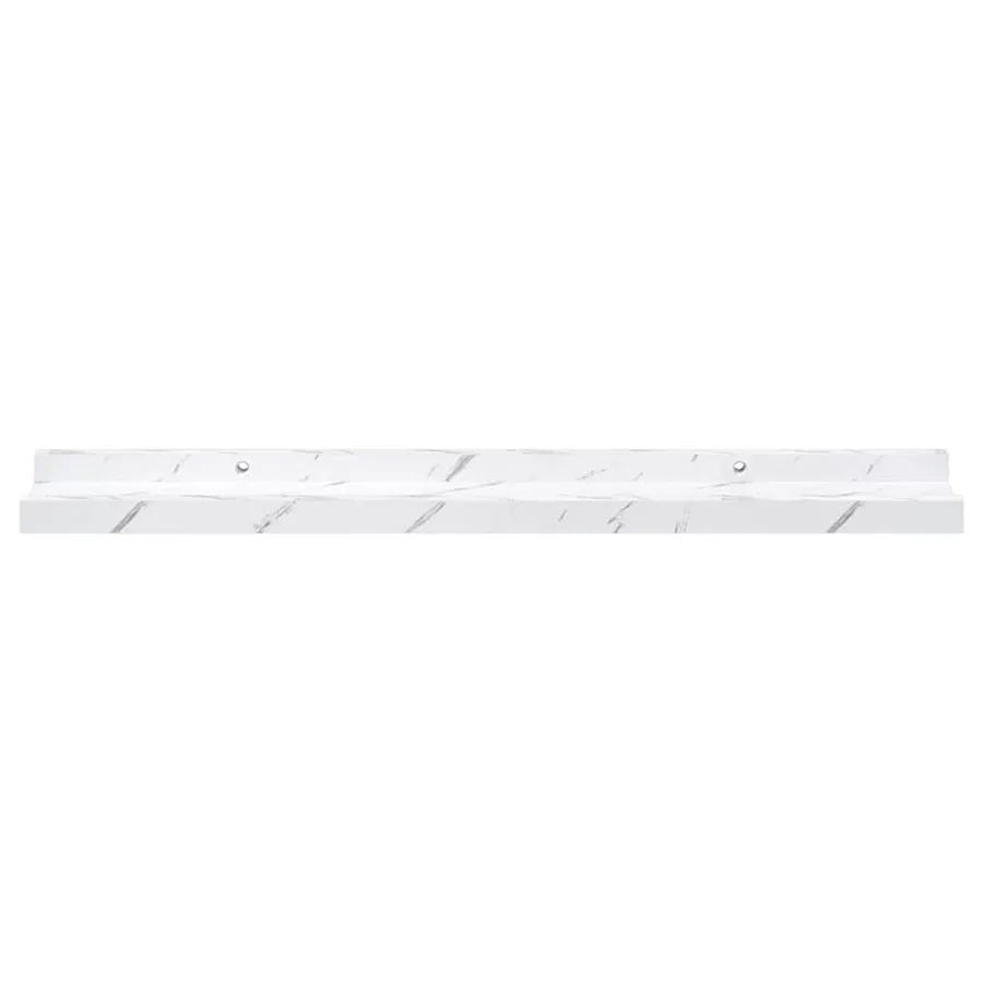 Étagère Murale Montage mural 2 pcs Marbre blanc 60 x 9 x 3 cm - 7