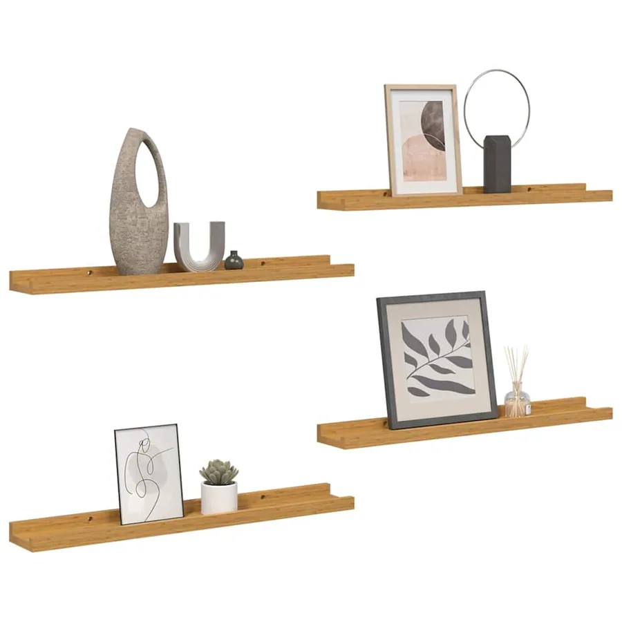Étagère Murale Montage mural 4 pcs Beige 40 x 9 x 3 cm - 3