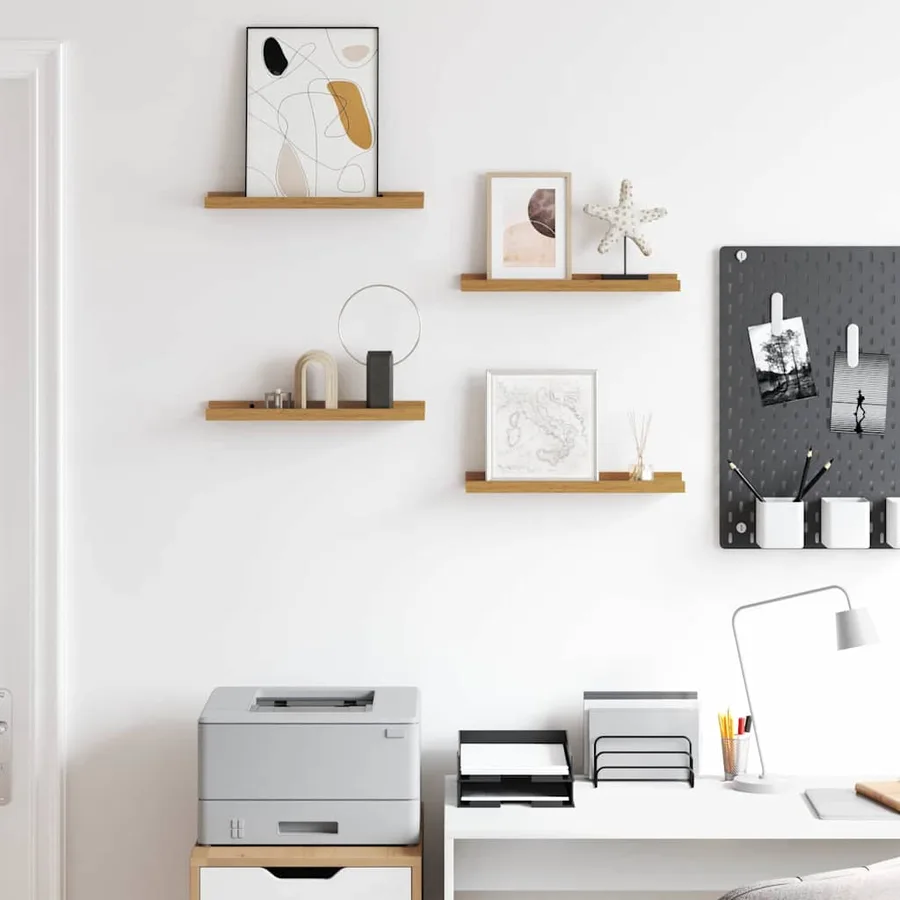 Étagère Murale Montage mural 4 pcs Beige 40 x 9 x 3 cm - 4