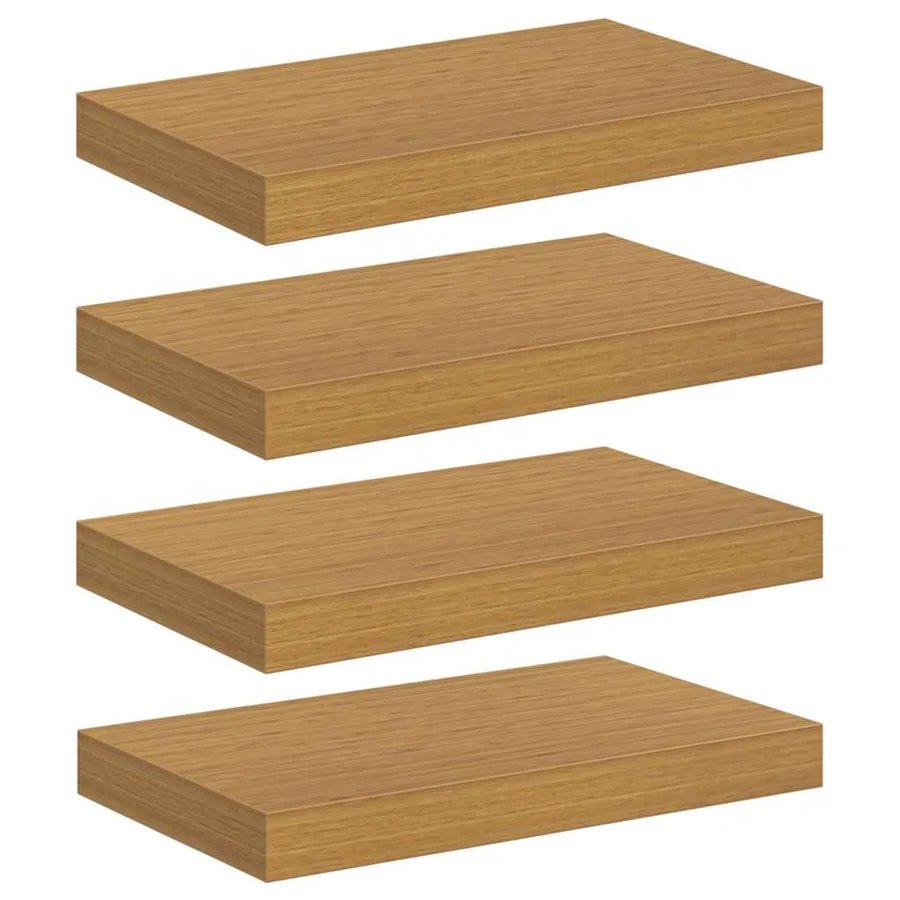 Étagère Murale 4 pcs Beige 40 x 23,5 x 4 cm Bois d'ingénierie - 2