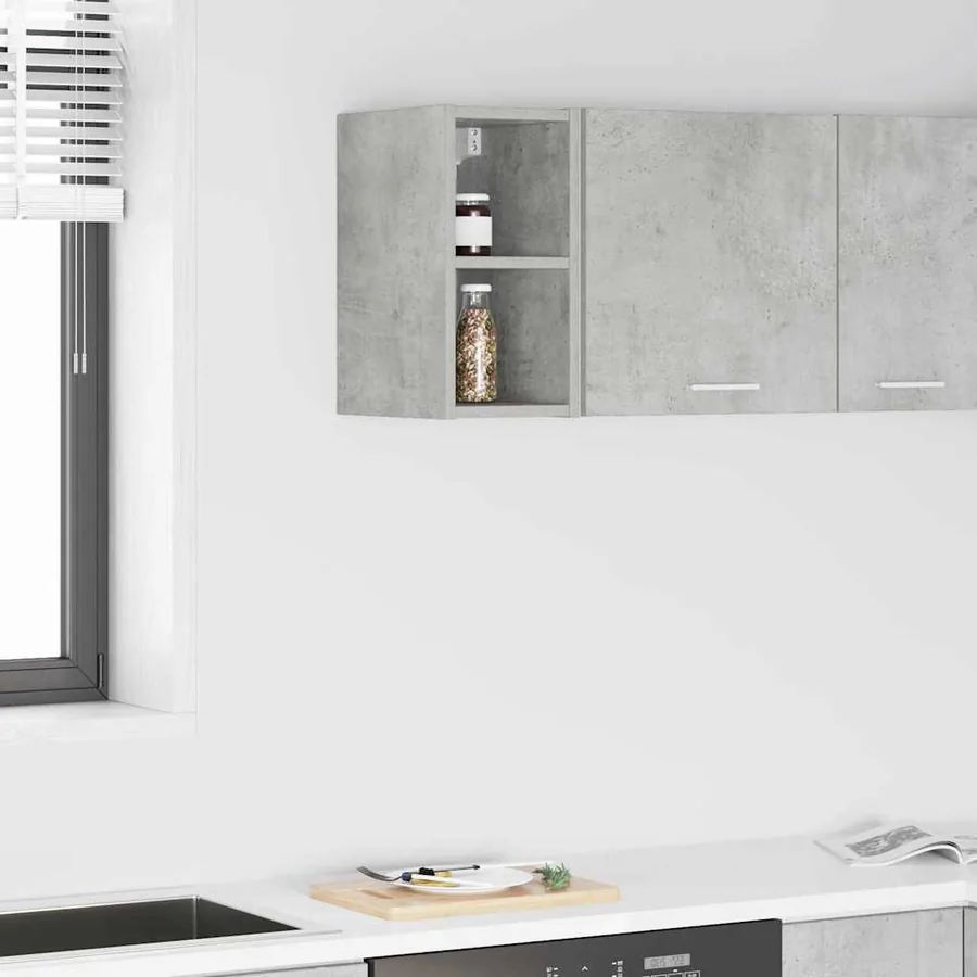 Armoire suspendue avec stockage Gris béton 20 x 29,5 x 40 cm