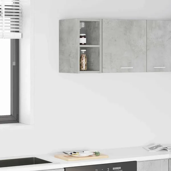 Armoire suspendue avec stockage Gris béton 20 x 29,5 x 40 cm