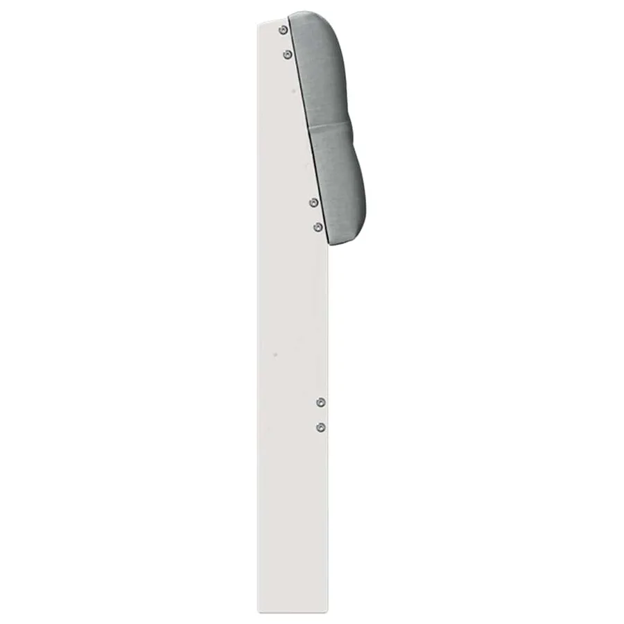 Tête de lit capitonnée Gris clair 180 cm Pin massif - 5