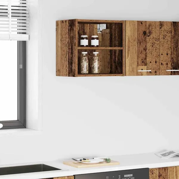Armoire suspendue avec stockage Bois ancien 40 x 29,5 x 40 cm