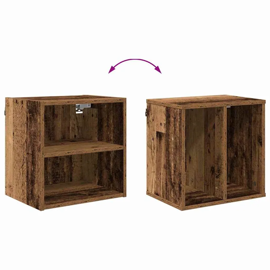 Armoire suspendue avec stockage Bois ancien 40 x 29,5 x 40 cm - 8