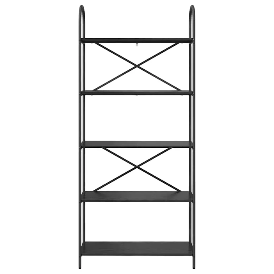 Étagère Chêne noir 80 x 30 x 183 cm Bois d'ingénierie - 5